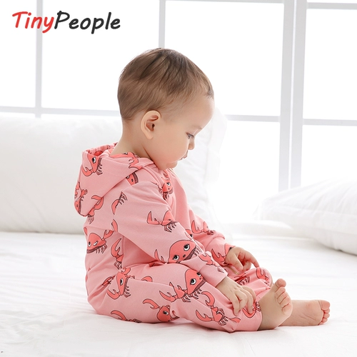 Скандинавское детское хлопковое демисезонное боди с капюшоном для выхода на улицу, скандинавский стиль, в западном стиле