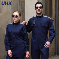 Spring and Autumn Cotton Overalls Male Auto Repair Welding Factory Workshop Anti-hot and Anti-flame-retardant Labor Protection Clothing Customization