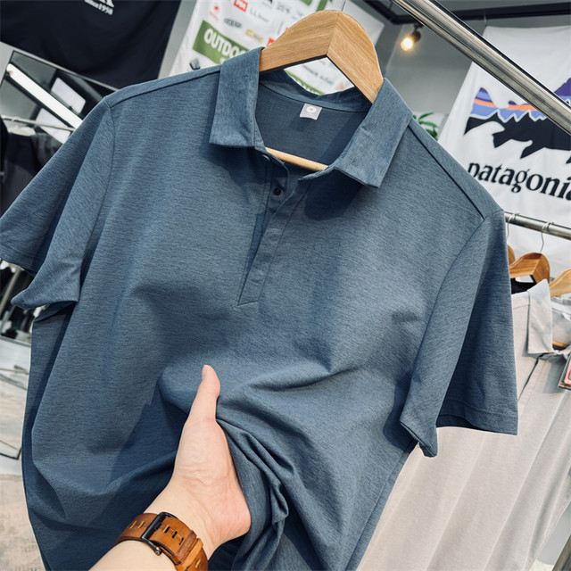 Short-sleeved outdoor cotton-sensing and quick-drying POLO shirt