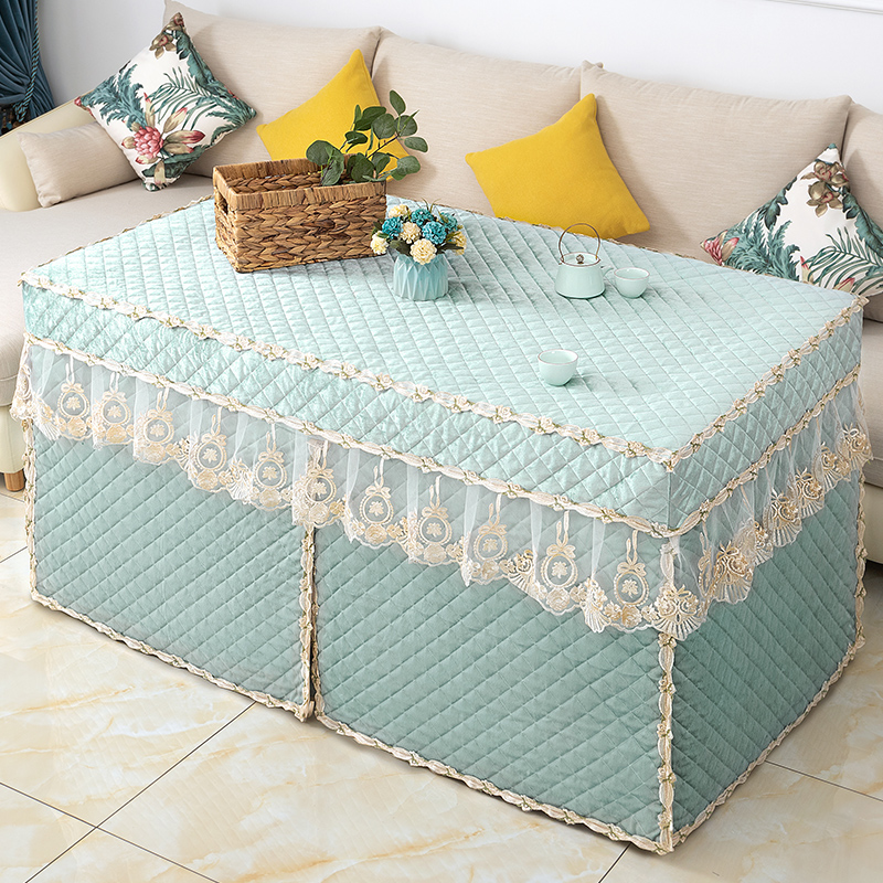 Baking Fire Hood Suite Au Style Electric Furnace Hood New Thicken Winter Plus Suede Rectangular Heating Table Hood Baking Fire by Table Bukit-Taobao