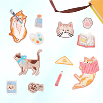 Single embroidered cartoon exquisite embroidery paste self-adhesive cloth patch patch patch stick diy backpack hand book decoration sticker