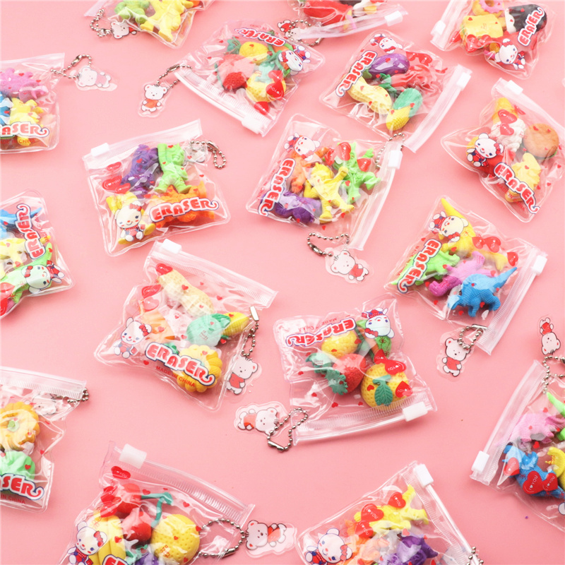 Children's creative cartoon cute eraser Kindergarten gifts Elementary school students prizes Creative practical learning stationery