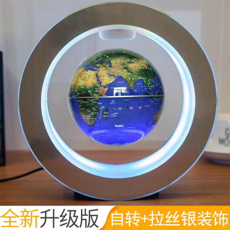 Новый Qi Home потери C-образный 3-дюймовый прозрачный плавающий Земной Geely подарок Gelast 3D S threeD подвешивающаяся детская комната