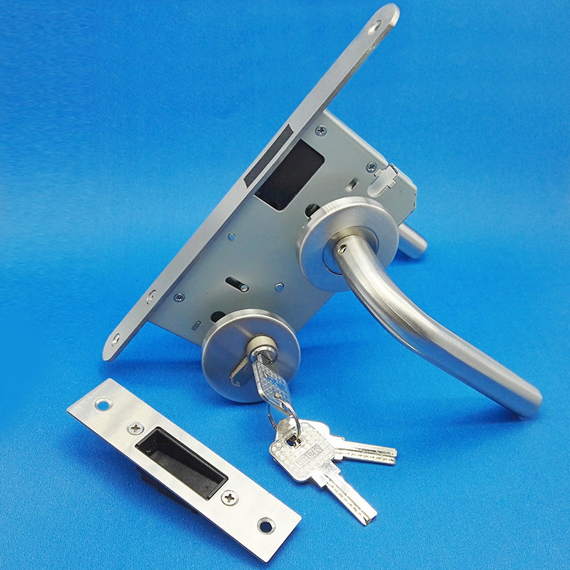 Jianya brand hardware door lock indoor household door lock bedroom door handle silent lock with key universal magnetic attraction