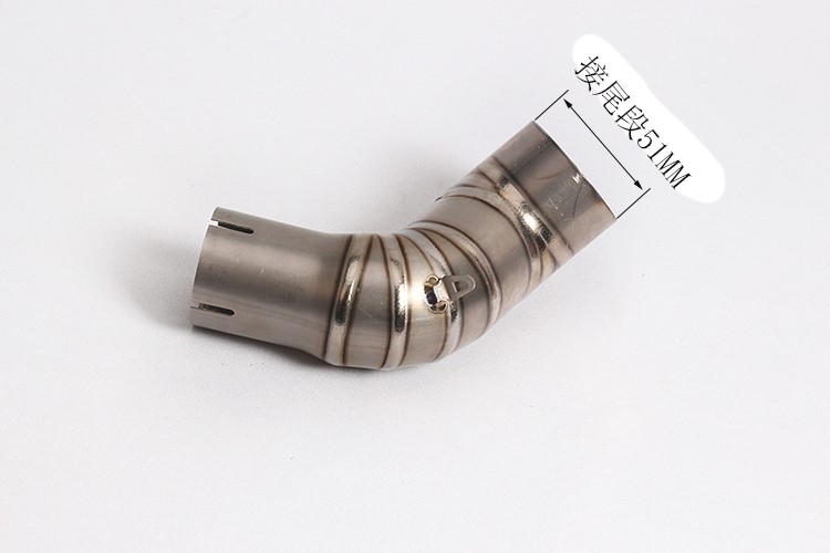 Xe máy thể thao sửa đổi ống xả Z900 Z900 xe máy bằng thép không gỉ hợp kim titan phần giữa cong ống nối - Ống xả xe máy pô xe wave alpha