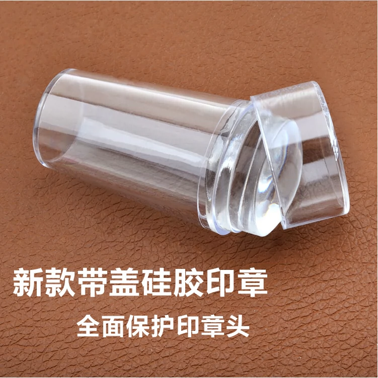 Nail In Ấn Công Cụ Nhập Khẩu Silicone Tem Suốt Scraper Đặt Nail Template Stamp Tool