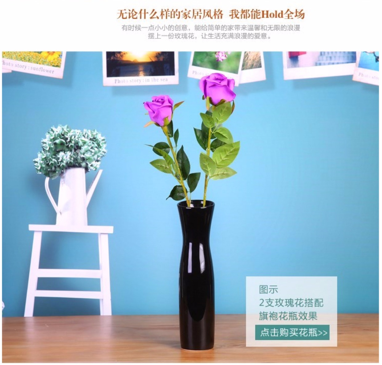 Mô phỏng hoa hồng bó hoa lụa hoa giả hoa đơn phòng khách trang trí hoa khô hoa bàn trang trí hoa cưới - Trang trí nội thất trang trí nhà bếp