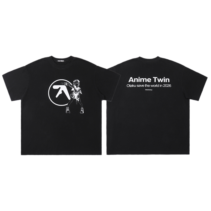 Otakufantasy 2026 Anime Twin Anime Girl Short Sleeve Shirt