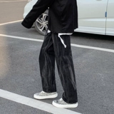 Штаны, демисезонные джинсы, в американском стиле, свободный крой