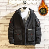 Демисезонная осенняя куртка, трендовый пуховик, оверсайз, в корейском стиле, большой размер