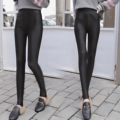 【高端精品】高档光泽裤打底裤女弹力修身