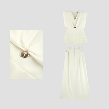 Jingjing ອອກແບບຄົນອັບເດດ: ຄໍ v-neck sleeveless ເທິງ 2026 ຊຸດບາດເຈັບສາຫັດອະເນກປະສົງ shbzx621228