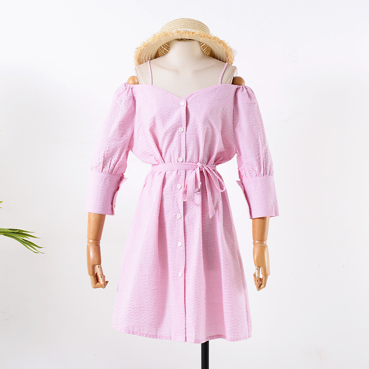 G 25 đầu mùa thu sling quây dài váy đơn giản mùa thu mới 2018 hoang dã đơn ngực dress C váy dài đẹp