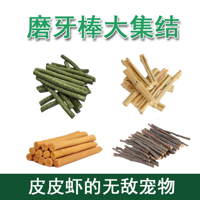 Rabbit Chinchilla Guinea Pig Alfalfa Carrot Teething Stick