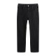 UNKNOWTAL basic washed black trousers raw edge design jeans stretch straight solid color all-match trousers