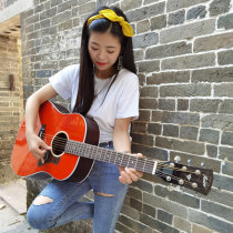 Beginner introduction Veneer folk guitar 41 inch girls and boys dedicated to playing and singing finger play wireless pickup electric box piano