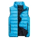 Xuống áo vest cotton in logo dày vest quảng cáo áo liền quần màu đứng cổ áo dây kéo nam ao ba lo nam