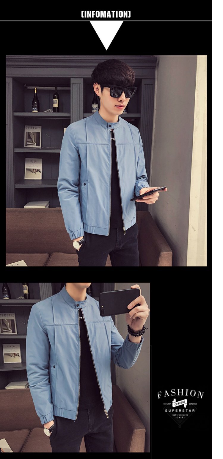 Mùa xuân 2019 áo khoác mới phiên bản Hàn Quốc của Slim youth đẹp trai đồng phục bóng chày giản dị áo khoác nam xu hướng quần áo nam - Đồng phục bóng chày áo khoác thể thao