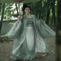 Hanxia female adult (Hanji) China wind Song system improved large sleeve shirt a slice of fold female adult