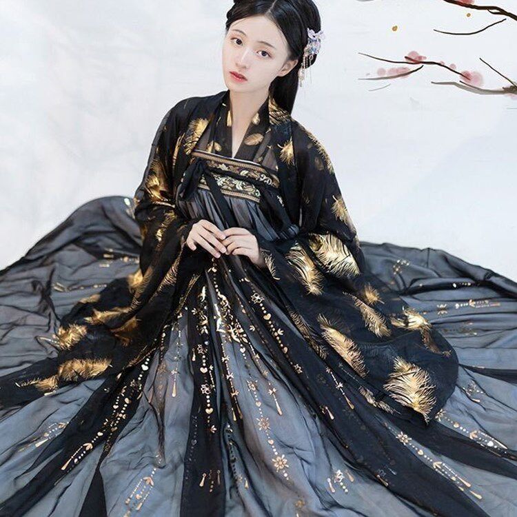 Dark Department (lacquered) Jedi Handmaid Women's Chest Jacket Dresses Large Sleeve Shirt 6 m Pendulum cabbage Full Fairy Antique Dress