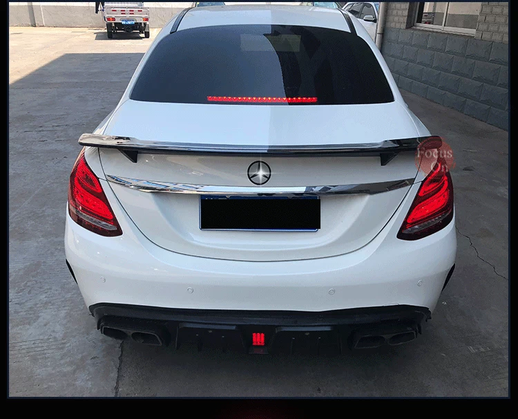 Thích hợp cho Mercedes-Benz C-class C180L C300L c200L cánh đuôi amg sản phẩm cánh gió đuôi Mercedes-Benz mới C-class sửa đổi đuôi - Sopida trên