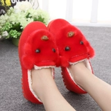 Зимние высокие слипоны на платформе для матери, удерживающая тепло нескользящая повседневная обувь, для среднего возраста