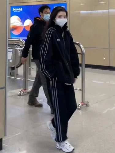 Спортивный костюм для школьников, модная толстовка, комплект, в корейском стиле, в западном стиле, популярно в интернете