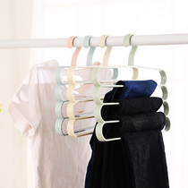  Multi-layer multi-function pants rack Seamless pants clip shelf hanger pants hanger household pants storage artifact skirt clip