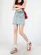 Anti-Exposure Denim Short Skirt for Women, 2025 Autumn and Winter New Style, High-Waisted Slimming A-Line Bodycon Skirt for Petite Figures