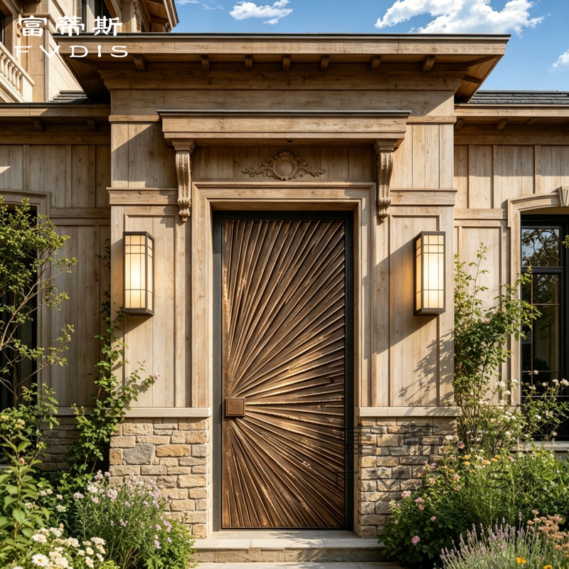 Luxury Villa Cast Aluminum Double-Door Entrance Single Door Rural Self-Built House Entrance Double Door Apartment Single Door Luxury Villa Cast Aluminum Double-Door Entrance Single Door Rural Self-Built House Entrance Double Door Apartment Single Door