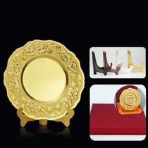 Professional custom metal memorial plate Award plate Award plate Portrait award plate custom Great man image memorial plate custom