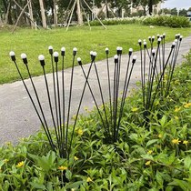 LED outdoor wind-operated electric firefly ground lamp glowing bee landscape park decoration lawn wind-blown courtyard