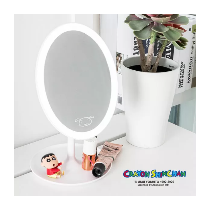 South Korea Direct Mail Wax Pen Small New Makeup Mirror Desktop LED Lamp Makeup Cosmetic Mirror Essence Treasure Dreams Leather Kachu Small Mirror