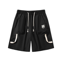 Cargo shorts mens summer pants casual sports trendy brand loose and versatile straight casual youth five-quarter pants