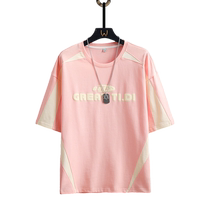 Short-sleeved 2024 new summer mens round neck trendy casual youth mens short-sleeved casual t-shirt top clothes