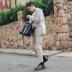 Bộ đồ vest nam mùa thu 2018 khí chất mới màu rắn nhỏ phù hợp với giới trẻ quần âu Suit phù hợp