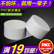 Upvc water supply pipe cap 20253240506390110 glue bonding water pipe fittings 4 points plastic plug