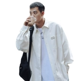 Японская осенняя рубашка, однотонная куртка для отдыха