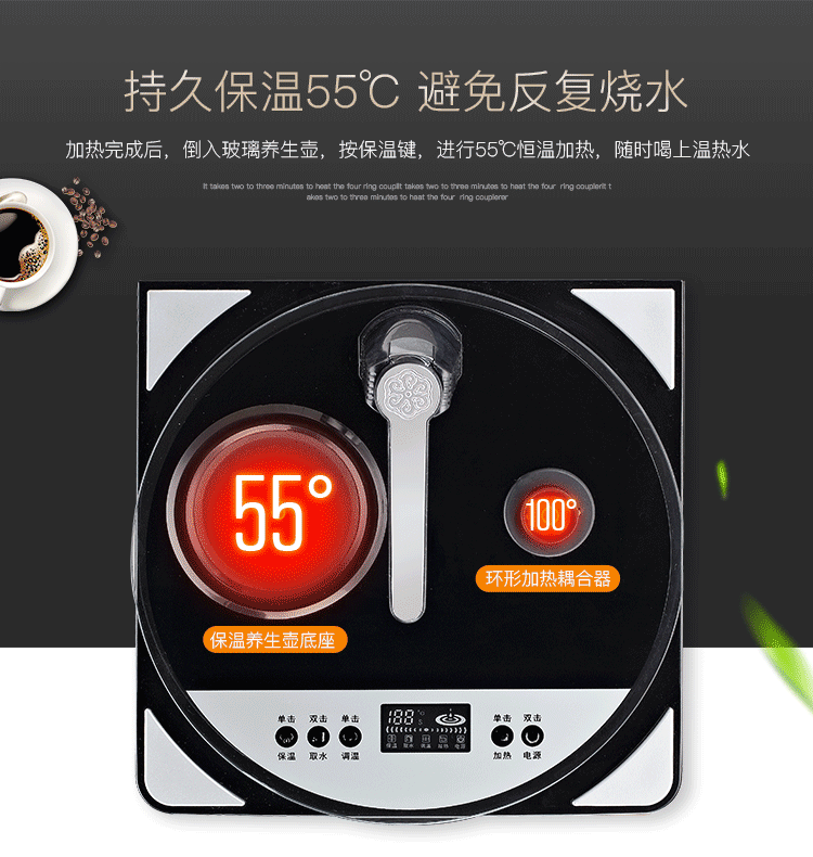 Máy lọc nước để bàn thông minh Jindun nhỏ dưới xô nước nóng lạnh tự động máy pha trà tự động - Nước quả bình nước lọc nóng lạnh