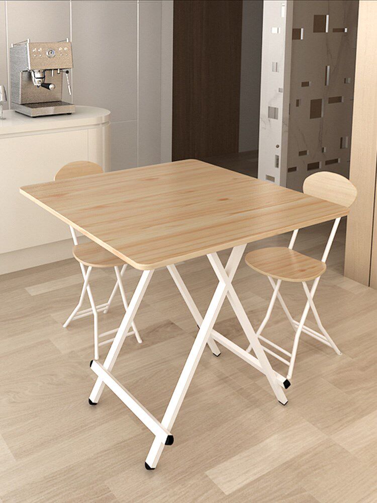 Folding Table Dining Table Home Table 4 Persons 2 Simple Meals Dining Table Square Small Family minimalist Versatile Square Table