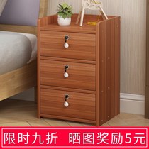 Bed Head Cabinet With Lock Modern Simple Style Home Bedside Containing Lockers Net Red Small Bedroom Small Cupboards Brief
