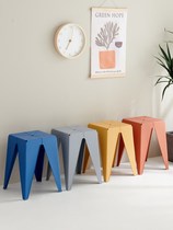 Plastic Stool Thickening Home Dining Table Schock stool brief Bench Bench Bench High Stool Stackable Durable Chair
