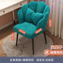 Light extravagant dining chair Petal Chair Home minimalist dresser Makeup Chair Backrest Desk with mealstool Stool Bedroom Girl Chair