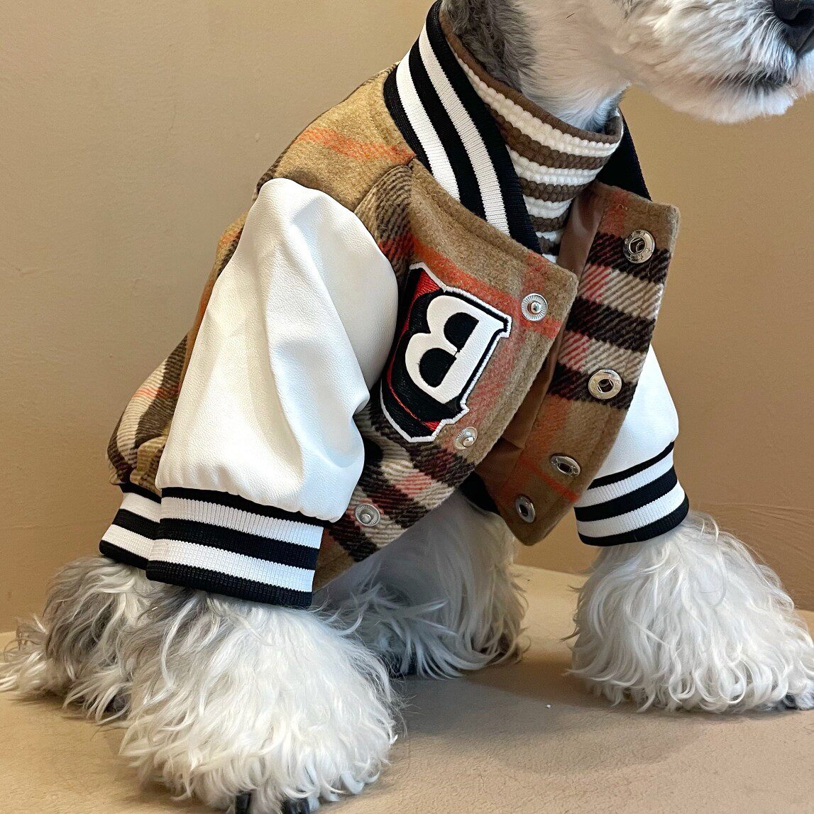Dog Clothes Winter Wool French Dou Schnauzer Bichon Teddy Shiba Inu Pet Hair Thick Jacket Coat