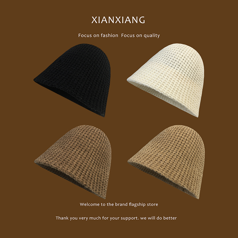 Korean Style Wool Knit Lampshade Hat, Fisherman Hat for Women, Autumn and Winter Japanese Niche Retro Beggar Wool Bucket Hat, Basin Hat Korean Style Wool Knit Lampshade Hat, Fisherman Hat for Women, Autumn and Winter Japanese Niche Retro Beggar Wool Bucket Hat, Basin Hat