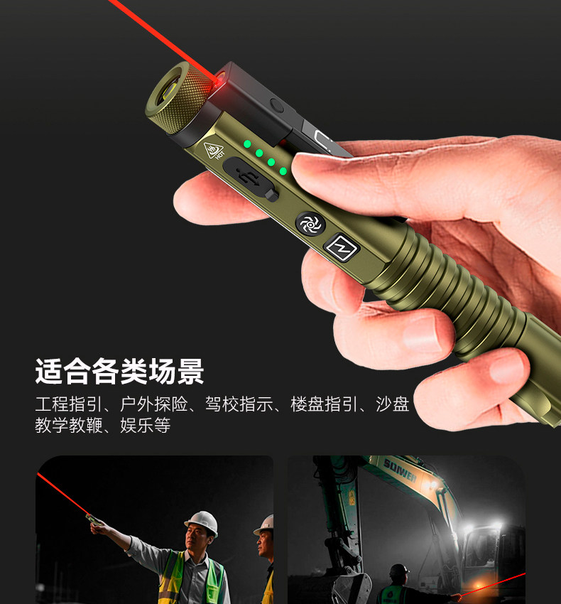 2026 New Model High-Brightness Flashlight, Rechargeable, Small, Portable, Multi-Function, Magnetic Work Light, Ultra-Bright for Outdoor Use