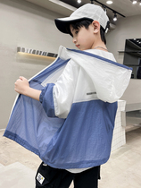 Chrome Anta Goose Boy Clothing Boy Summer Clothing Jacket CUHK Child Summer Sunscreen Children Slim Fit Boy Sunscreen Defense