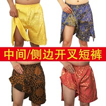 Bath Center Sweat Shorts Shorts Open Fork Foot Bath Massage Bath Pants Men Wash Foot Shop Big Pants Spa Pushing Oil Pants