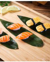 Day-of-day sushi sushi sashimi roast swaying tray decorated with bamboo leaves Hot Pot Restaurant Dish of Flowers And Flowers and Glutinous Rice