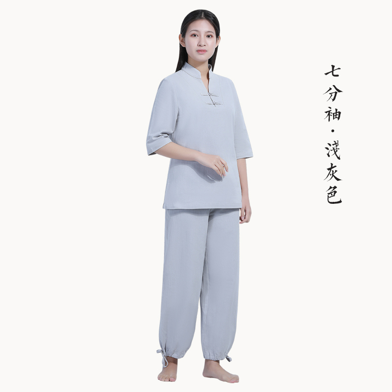 Ăn mặc Nhà Suit Vintage Han Quần áo Yoga đơn Li của Trung Quốc FengZen nữ ăn mặc Thiền